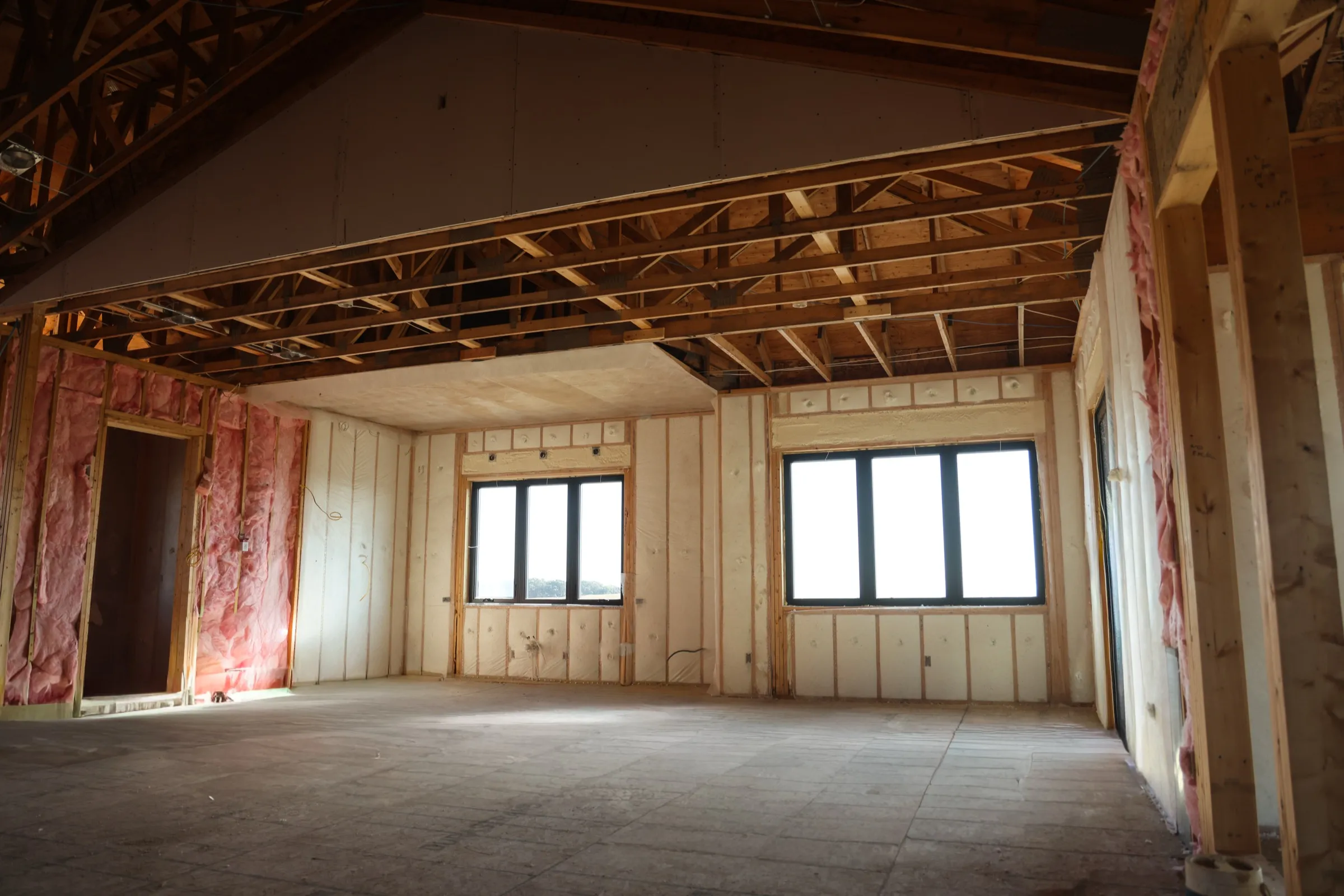 Completed spray foam installation in Arizona
